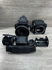 2 Mamiya M645 Cameras W/ Sekor C 80mm F2.8 Lens & Accessories Japan - Untested