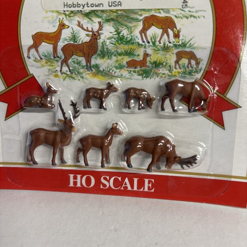 HO Scenery Model Power Handpainted Deer Figures Set #5734 - Picture 2 of 4