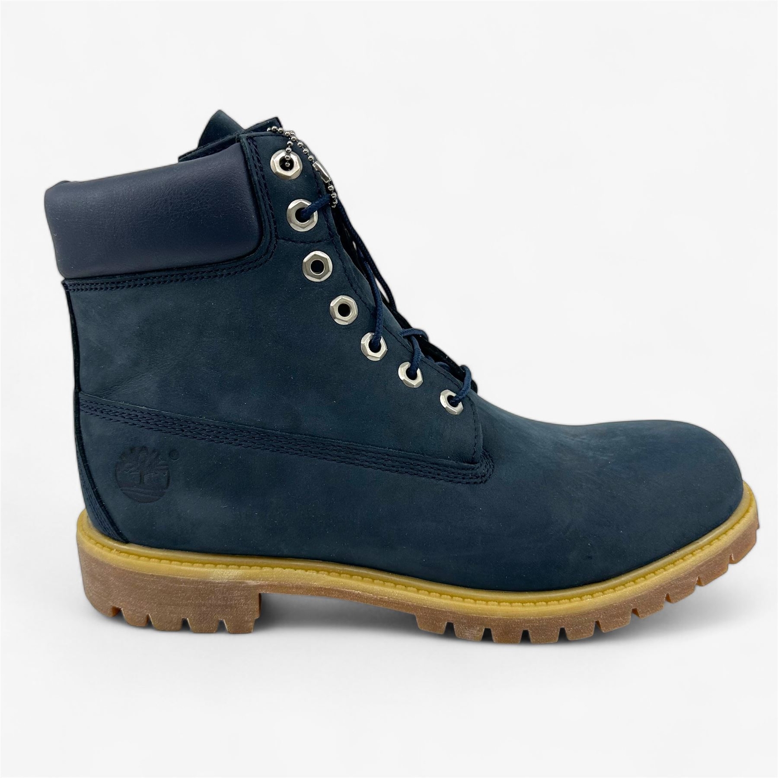 Timberland 6-дюймовые мужские ботинки премиум-класса синего цвета, размер 10,5, Водонепроницаемые боевые ботинки