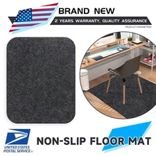 0.25MM Gray Desk Office Chair Floor Mat Protector for Hard Wood Floors