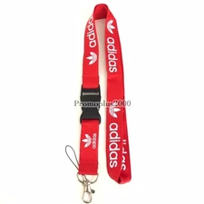  Adidas Lanyard N-Red Badge ID Running Cell Holder Detachable Keychain 