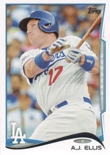 2014 Topps #519 A.J. Ellis Los Angeles Dodgers