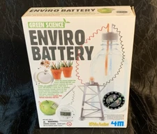 Green Science Enviro Battery Kit  Use Natural Materials 4M Kids Labs Home School