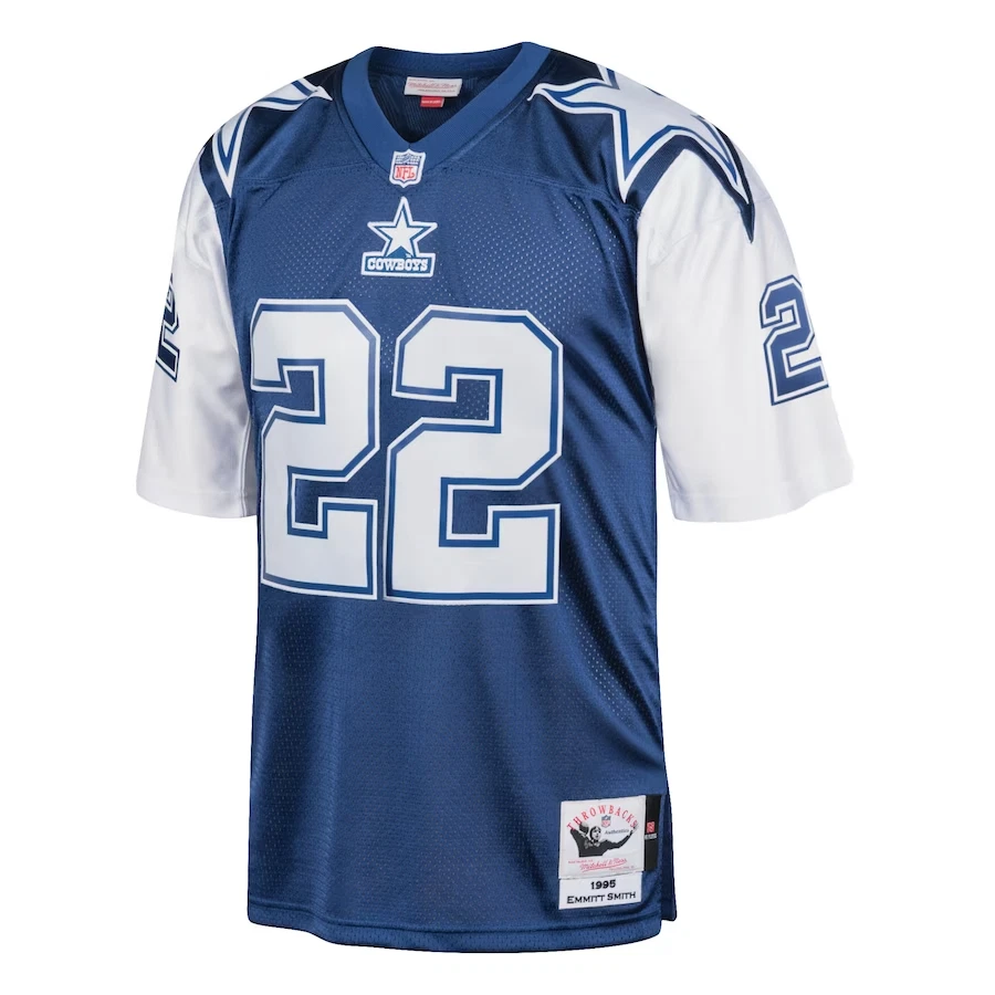 Camiseta Mitchell & Ness L94216 Emmitt Smith Dallas Cowboys Azul Marino 1995 Talla 36/S Foto 2 de 3