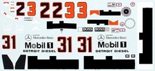 GPD DECALS INDY 500 1/18 1994 Team Penske Unser Fittipaldi Tracy "Race Livery"