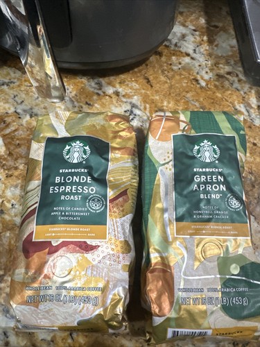 Starbucks Green Apron Blend Blonde Roast & Espresso Apple Bittersweet Coffee