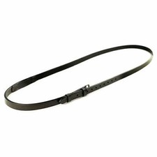 ASCOT LEATHER NECK STRAP PONY OR FULL BLACK OR BROWN