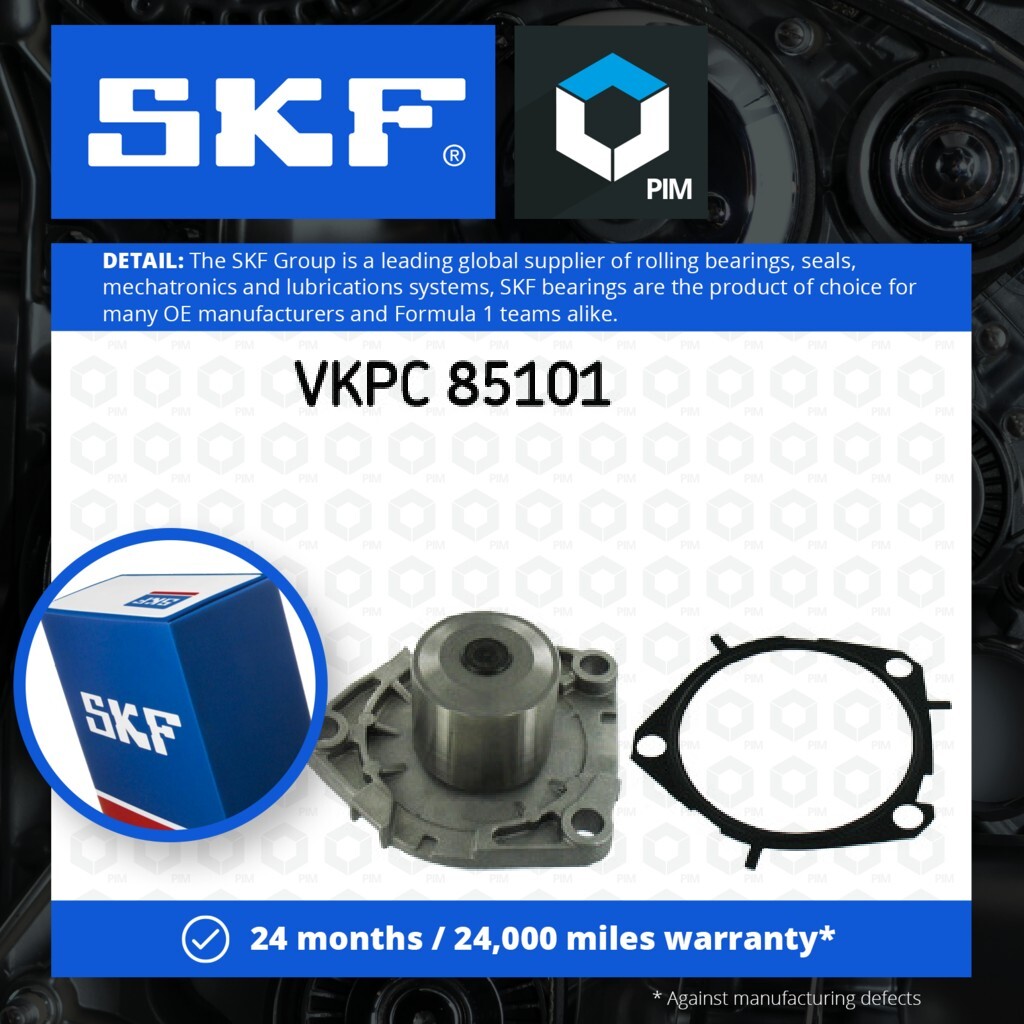 Water Pump fits CADILLAC Coolant SKF Genuine Top Quality Guaranteed New