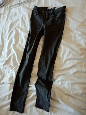 MNG Mango Jane Ladies Dark Grey Stretch Denim Jeans EU34