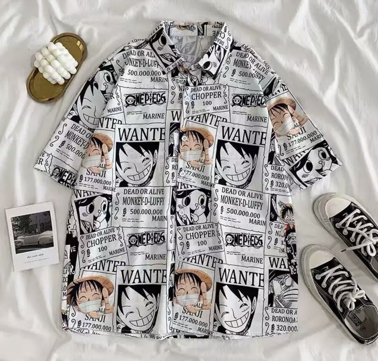 One Piece Luffy Anime Button Up Shirt  Full On Cinema