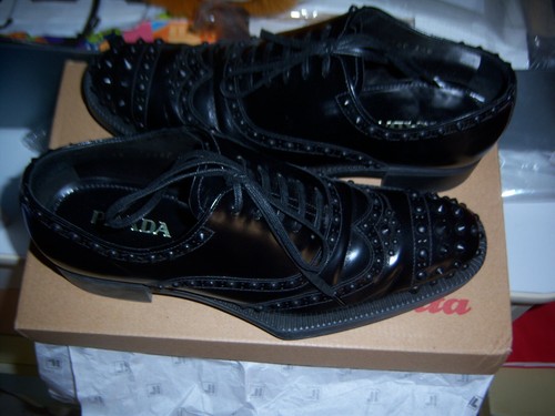 SCARPE PRADA NERE SCARPA BASSA DONNA TAGLIA 4 1/2 (EU 35,5 ) USATE POCO |  eBay