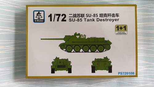 S-Model PS720108 1/72 SU-85 Tank Destroyer 1+1 Plastic Model Kit WWII - Picture 3 of 6