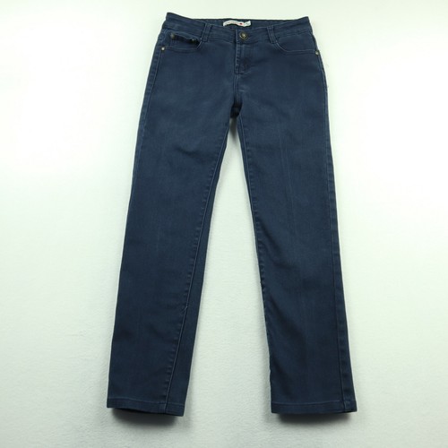 Miss Natalie Women's Size M/44 w27 Blue Sateen Mid-Rise Skinny Jeans | eBay