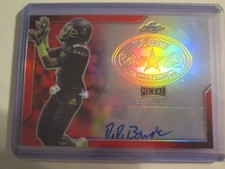 D.D. BOWIE DD Ole Miss 2017 Leaf Army All-American RED Metal Autograph #3/5