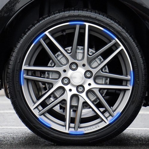 20Pcs Reflective Strip Stickers Wheel Hub Rim Stripe Tape Decal Car Accessories - Picture 5 of 18