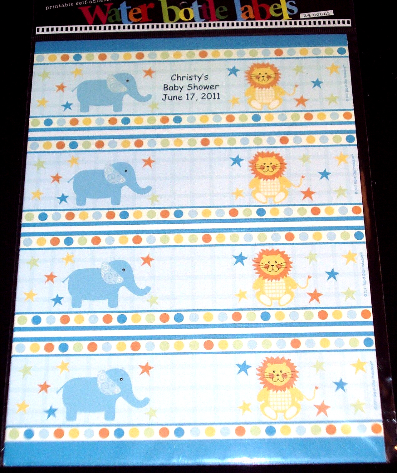 Labels - 24 Ct - Baby Boy / Animals