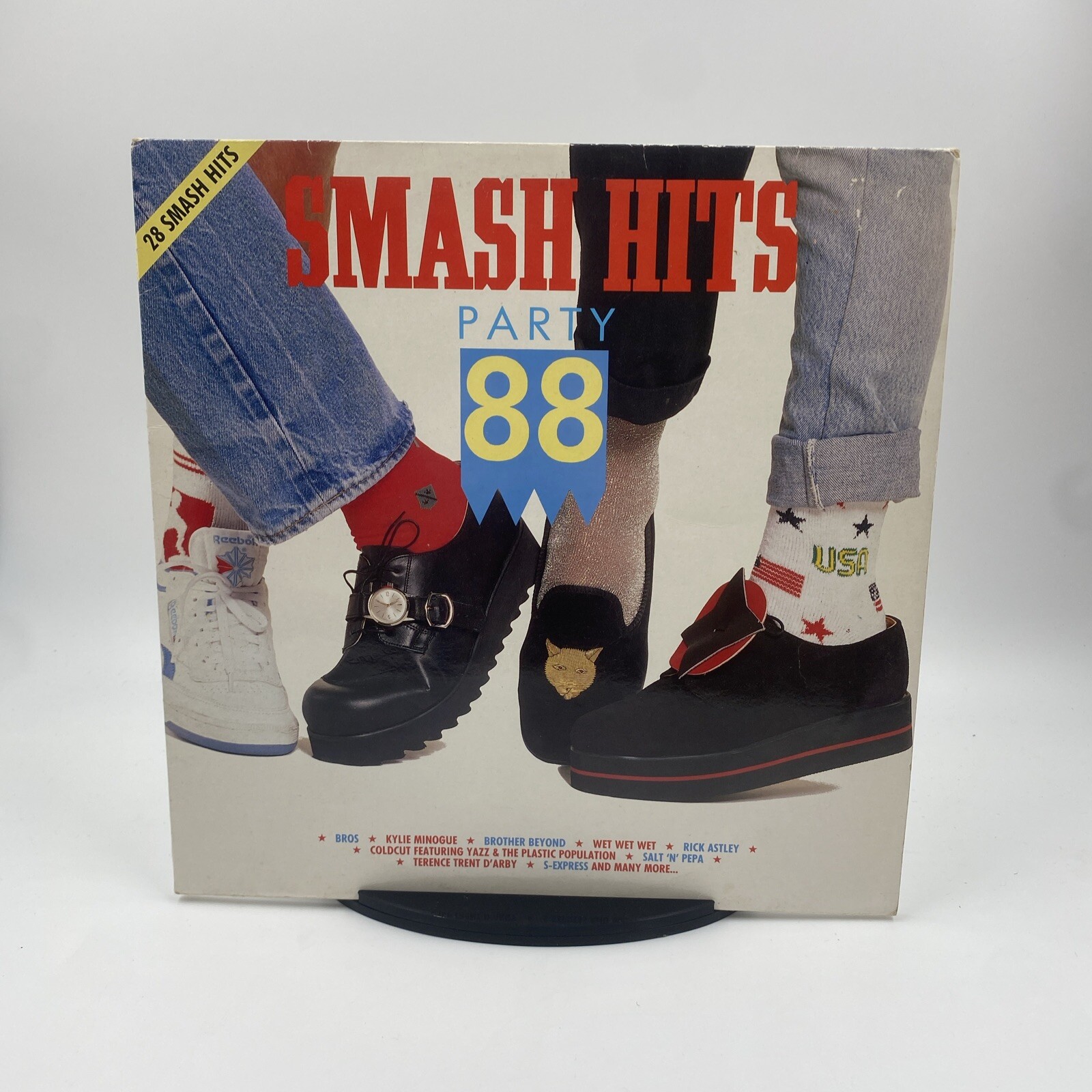 SMASH HITS - Party 88 - 1988 UK 28-track Vinyl Double LP VG+/VG