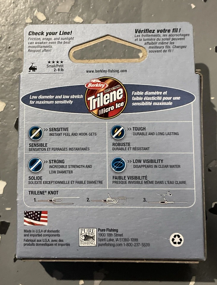 Berkley Trilene® Micro Ice®, Clear Steel, 3-Pound Break Strength, 110yd - Image 2 of 2