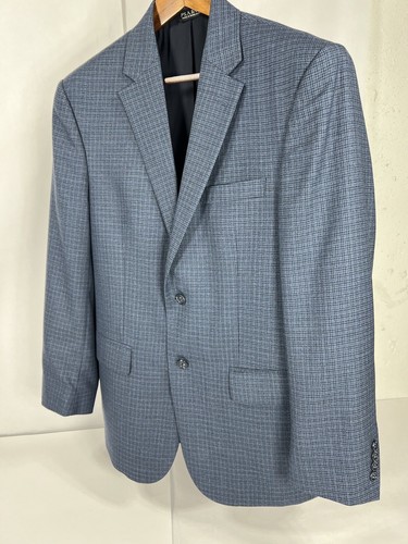 Jos. A. Bank Blazer 40R 40 Tailored Fit EUC Wolle Hahnentritt kariert Sport Mantel