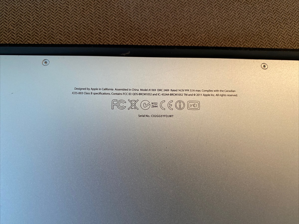 Apple MacBook Air A1369 13.3
