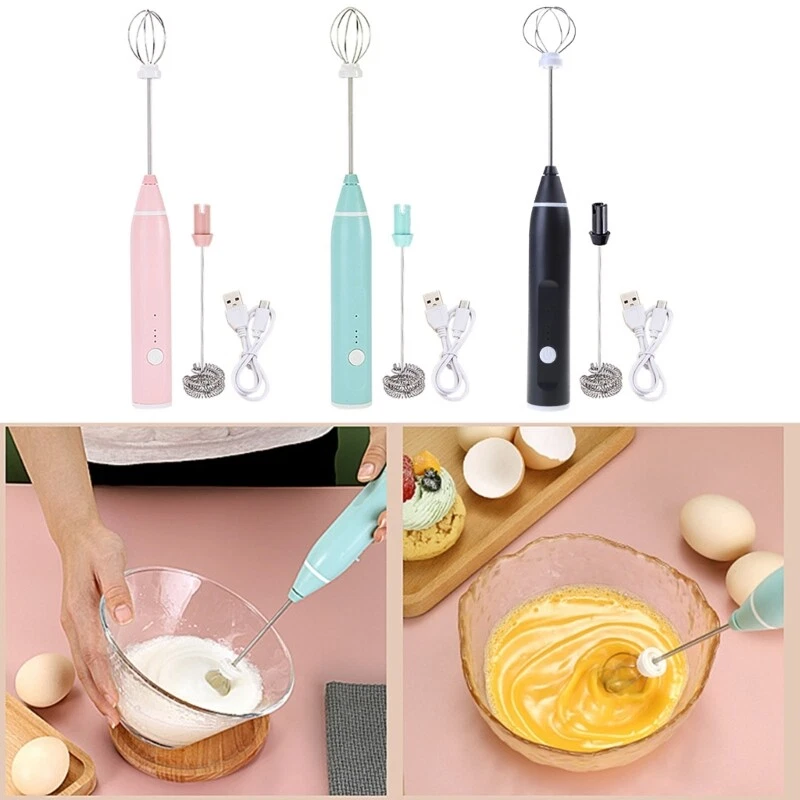 Milk Frother Handheld Rechargeable Whisk Drink Mixer Coffee Mixer for