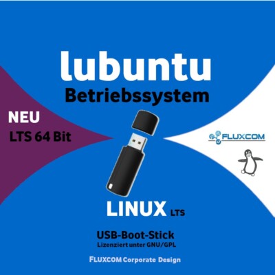 Lubuntu Linux 24.04.1 LTS 64bit 32 GB USB-Stick  komplettes Betriebssystem
