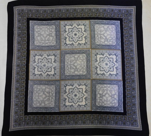 Foulard En Soie 100% Pure Homme Vintage Motif Classique Double Couche - 160x28cm