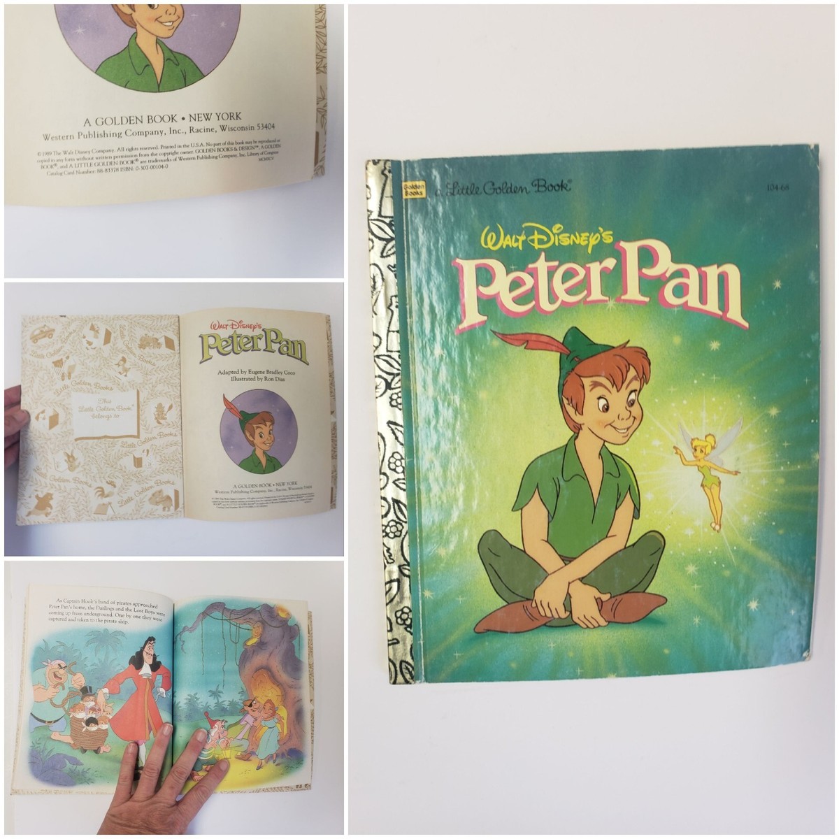 Vintage Walt Disney Little Golden Book Classics 6 books | eBay