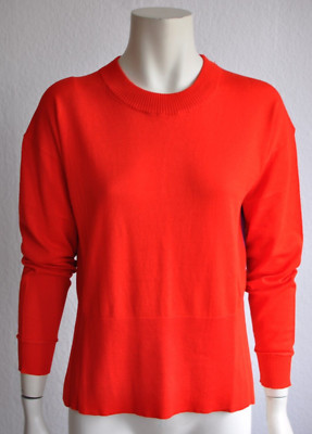 Esprit sweater fine knit lightweight summer sweater front red back lilac S 36
