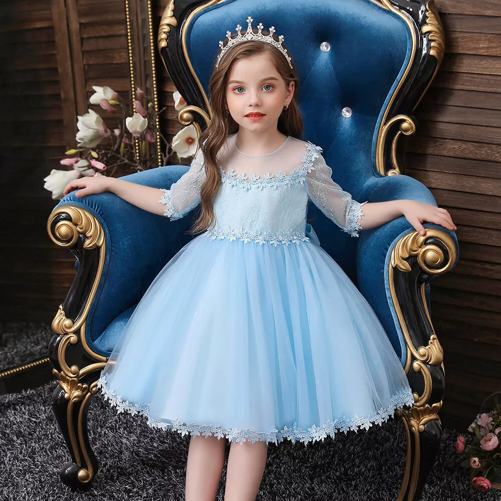 Little Girls Princess Tutu Dress Bridesmaid Party Pageant Toddler