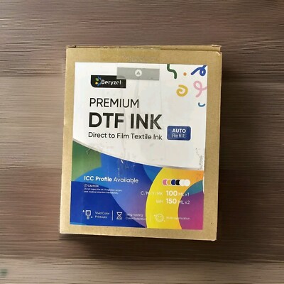 DTF Ink 100ML Combo Pack Lot of 6 Ink Refill for PET Film Heat Transfer Printing