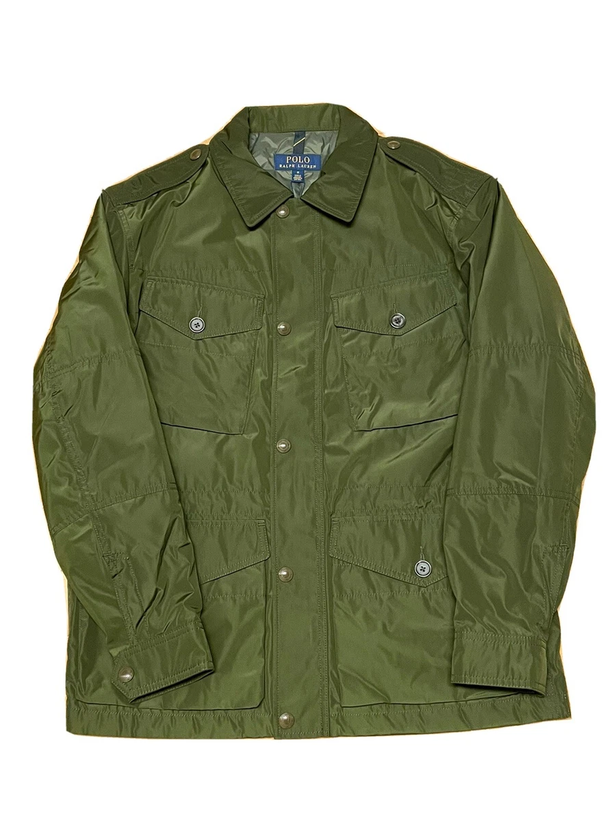 Polo Ralph Lauren Men's Troops Military Utility Jacket Green Size Medium