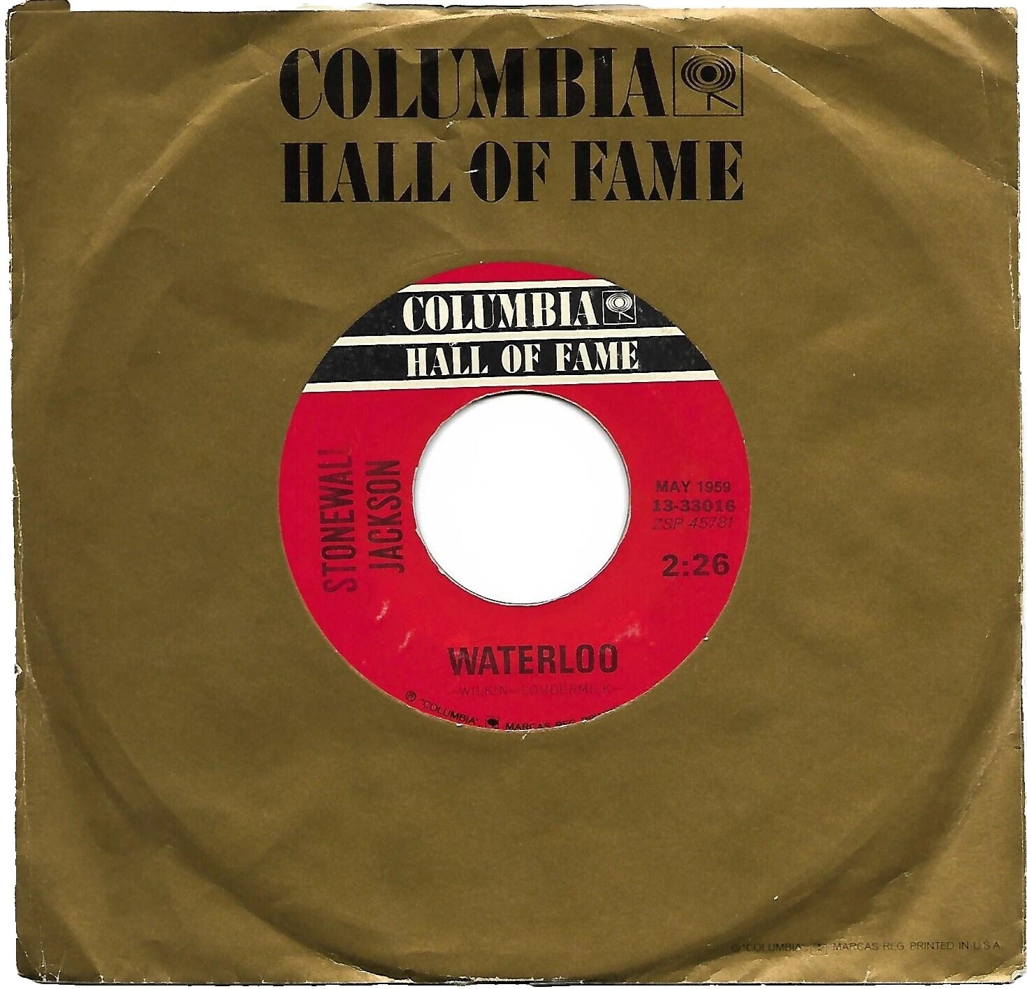 Stonewall Jackson Vinyl Records