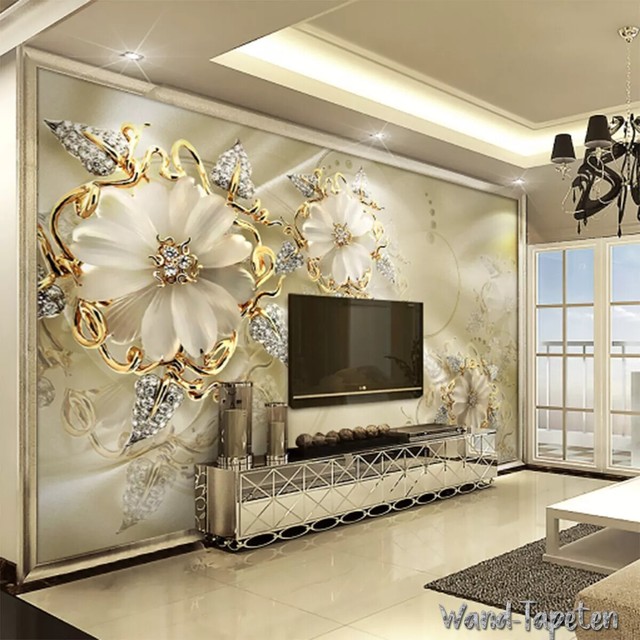 Wandtapeten 3d Modern Gold
