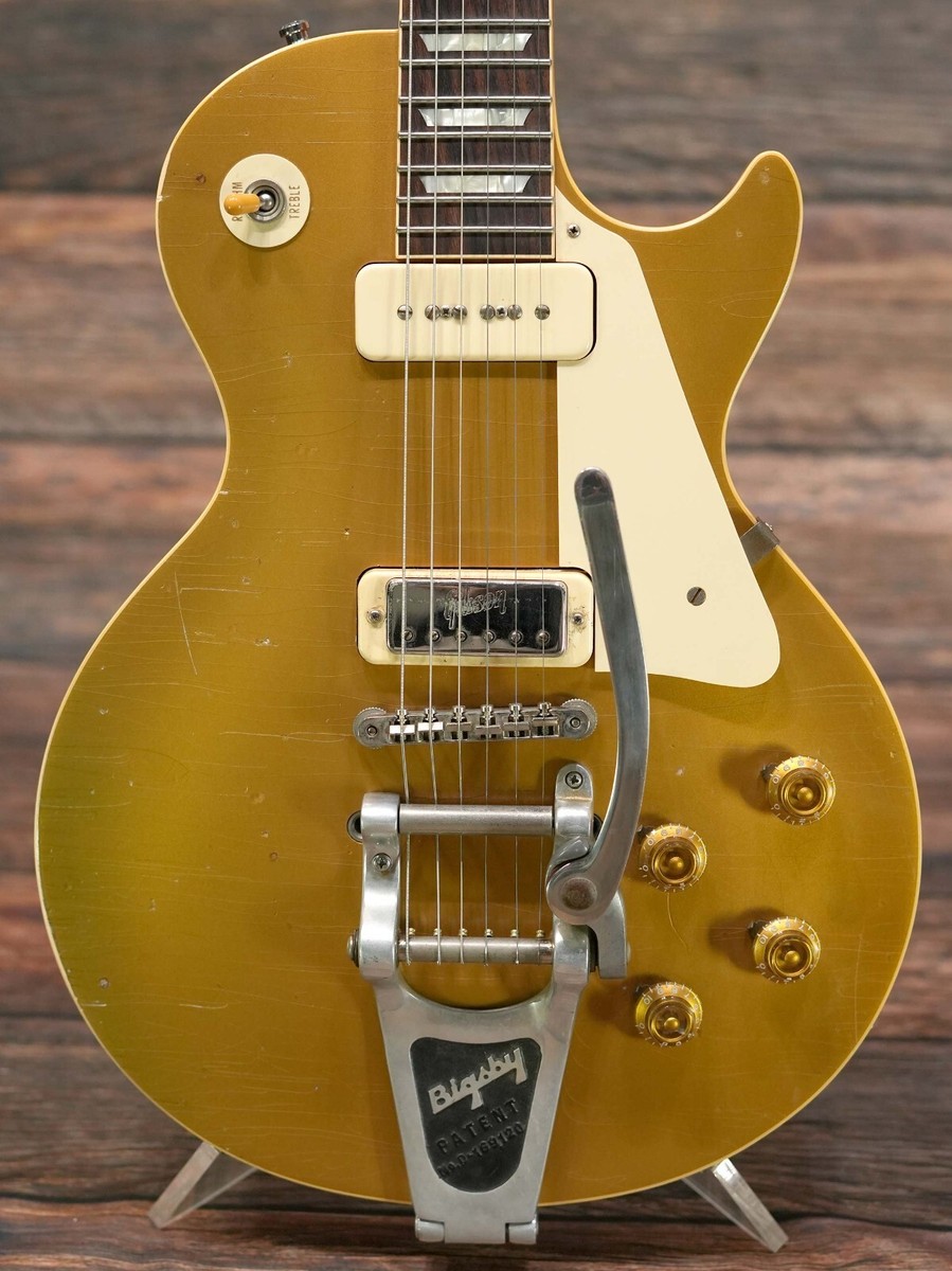ギター Gibson 1956 Les Paul Gold Top Gibson Murphy Lab 1956 Les Paul Standard All Gold Ultra