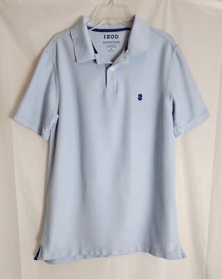 IZOD Advantage Shirt Men's Small Collared Short Sleeve Polo With Logo 