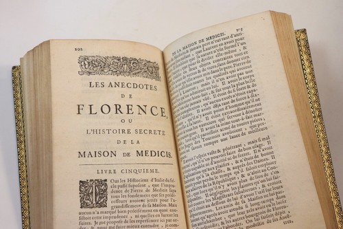 ❤️ 1687 Varillas Anecdotes sur Florence Italie Histoire Maison Médicis Maroquin - Picture 7 of 12