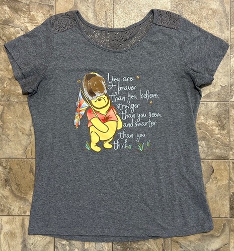 Disney Parks UK Regno Unito Epcot Winnie The Pooh camicia donna grande usata in ottime condizioni - Foto 9 di 12