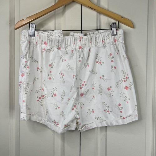 Celebrity Pink Set Junior Size 7 9 Floral Crop Top & Short Set White Pink Button - Picture 5 of 16