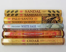 Dragons Blood, Palo Santo, Cedar, Sandal, White Sage Incense Sticks 5 x 20 = 100