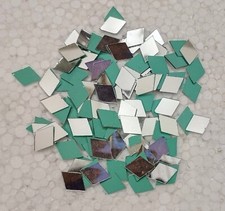 50pc Diamond Shape Craft Glass Mirror, Mirror Embellishments, Size 18mm x 12mm