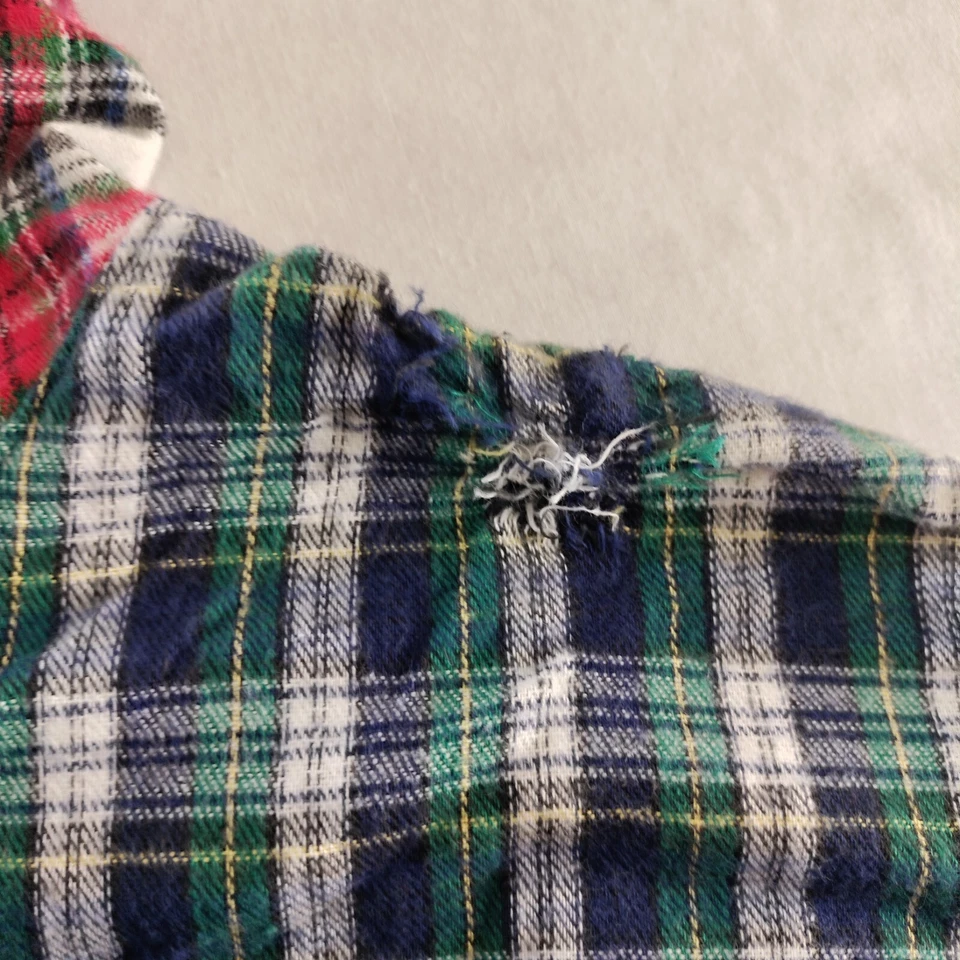 Chaleco con capucha a cuadros Hang Ten para mujer talla M nuevo con etiquetas - agujero en la parte superior izquierda del hombro Foto 2 de 4