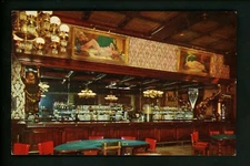 Restaurant postcard Bar interior Golden Nugget gambling hall Las Vegas, NV