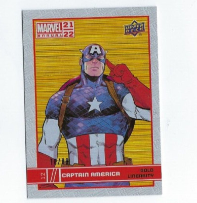 Marvel Annual 2021-22 Gold Linearity parallel 12 Captain America 70/88