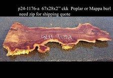 Mappa burl  Poplar  Burl Slab  Desk  River Table  P24-1176