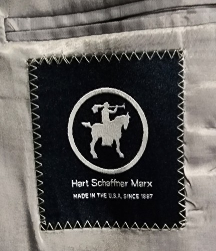 Chaqueta Blazer Deportiva Hart Schaffner Marx For Dillards Azul a Cuadros Talla 48L ¿Lana? - Imagen 8 de 11