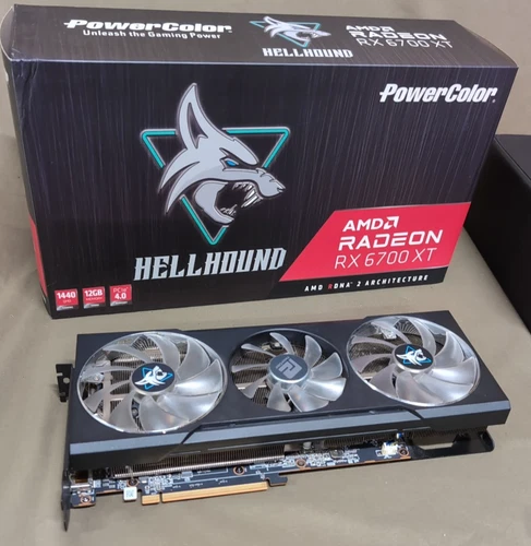 PowerColor Radeon RX 6700 XT Hellhound 12GB GDDR6 GPU – w/ Original Box –