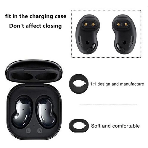 2 paia di punte auricolari di ricambio in silicone per auricolari live Samsung Galaxy Buds - Foto 10 di 21