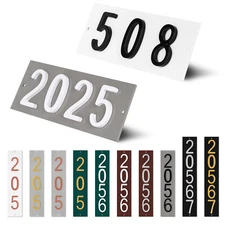 ColourTree Personalized Flush Mount House Numbers Address Street Sign Plaque
