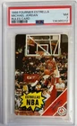 1988 Fournier Estrellas Rules Card PSA 7 NM  Michael Jordan Chicago Bulls  HOF
